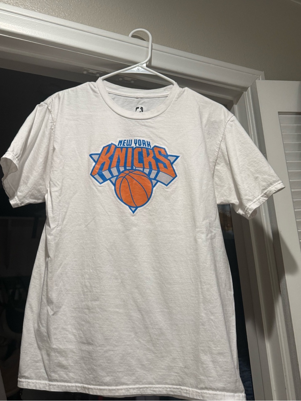White NBA Knicks Tee